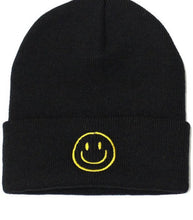 Load image into Gallery viewer, SMILEY FACE BEANIE ACCENTED | HATS
