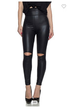 Load image into Gallery viewer, HIGH WAISTED BLACK LEGGINGS | BOTTOMS

