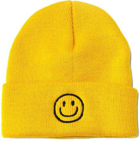SMILEY FACE BEANIE ACCENTED | HATS